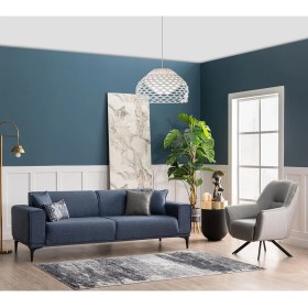 Resim Weltew Home Stil Koltuk Takımı 3+1 Gri - Mavi 