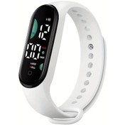 Resim Gaojunshop01 Beyaz Dokunmatik Led Spor Saati - Dayanıklı Pvc Kayış, 24 Saat, Fitness, Hediye Diğer 