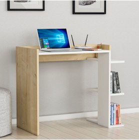 Resim lagomood Ruby Çalışma Masası Beyaz Meşe 