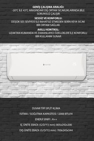 Resim Dijitsu Tornado 12000 Btu Klima 