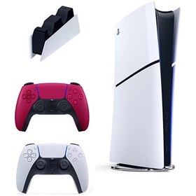 Resim Sony Playstation 5 Slim Digital + 2. Kırmızı Dualsense + Şarj İstasyonu (İthalatçı Garantili) 