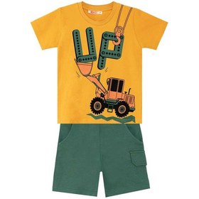 Resim Denokids Up Kepçe Erkek Çocuk T-shirt Şort Takım Çok Renkli 