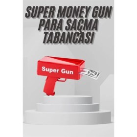 Resim Hobilinka Para Dolar Saçma Para Atma Tabancası Otomatik Kırmızı Oyuncak 