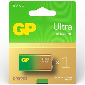Resim G-TECH GP1604AU Ultra Alkalin 6LR61 9V Pil (Tekli) 