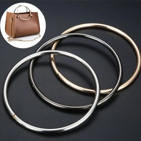 Resim 6 adet Yuvarlak Metal Çanta Tutacakları, DIY Cüzdan ve Çanta Yapımı Aksesuarları için Uygun, DIY Cüzdan Yapımı 