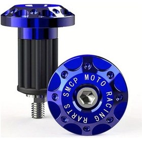 Resim Hightower Cnc Metal Motosiklet Tutacak Seti - Mavi Renk, 2 Adet 