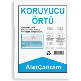 Resim Alet Çantam Koruyucu Hışır Örtü Boya Naylonu 50M² (4mt x 12,5mt) 