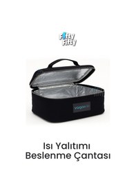 Resim Isı Yalıtımlı Termal Yemek Beslenme Çantası Mama Taşıma Termos Çanta Sıcak Ve Soğuk -ffvgnb1061 Antrasit 