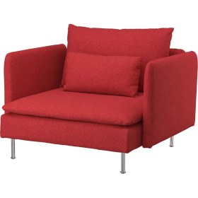 Resim IKEA Kırmızı Rahat Kanepe - Tekli Koltuk 