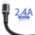 Resim Baseus Halo 2.4A Lightning 1 Metre Şarj Kablosu (492305480) 