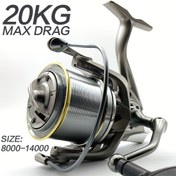 Resim NGK8000-14000 Metal Spinning Balıkçılık Makinesi, İki El Kullanılabilir, Paslanmaz Çelik, 20KG Maksimum Sürükleme, Deniz Balıkçılığı, Uzun Atma, Balıkçılık Hattı Tekerleği ile 