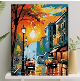 Resim Sayılarla Boyama Tuval Seti Fırça Boya Dahil Çıtalı 40x50 Cm - Cadde 