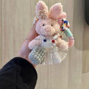 Resim Silver1 Sevimli Renkli Ip Peluş Ayı Kolye El Yapımı Oyuncaklar Küçük Bebek Çanta Çekicilik Sevimli Bebek Cep Telefonu Çekicilik (Yurt Dışından) 