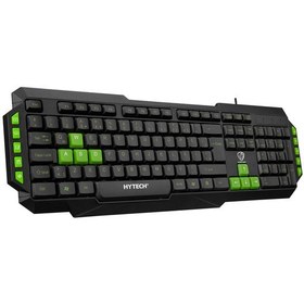 Resim Hytech HYK-46 GAMY USB Yeşil Tuşlu Q Oyuncu Klavyesi 