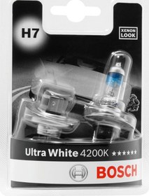 Resim Bosch H7 Ultrawhite Xenon Görünümlü Gün Işığı Renginde Far Ampulü 