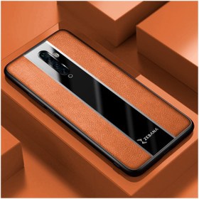 Resim Dara Aksesuar Oppo Reno 2Z Uyumlu Kılıf Zebana Premium Deri Kılıf Kahverengi 