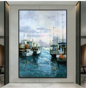 Resim Yağlı Boya Tablo %100 El Yapımı Home In Joy 69Cmx85Cm 