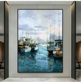 Resim Yağlı Boya Tablo %100 El Yapımı Home In Joy 69Cmx85Cm 