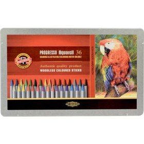 Resim Koh-i Noor Progresso Aquarell Ağaçsız Boya Kalemi 36 Renk 