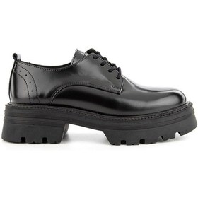 Resim Hush Puppies Fasil Bounce Hakiki Deri Kadın Ayakkabı Siyah 