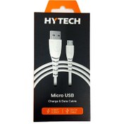 Resim Hytech Hy-xtk10 2.4a Micro Usb 1mt Beyaz Hızlı Şarj Kablosu Hytech