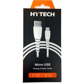Resim Hytech Hy-xtk10 2.4a Micro Usb 1mt Beyaz Hızlı Şarj Kablosu 