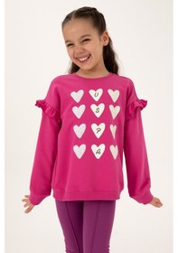 Resim U.s. Polo Assn. Kız Çocuk Pembe Sweatshirt 50317912-vr041 Pembe 