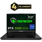 Resim MONSTER Markut M7 V6.1.2 Intel Core I9 13980hx 64 Gb Ram 2 Tb Ssd 12 Gb Rtx 3500 Freedos 17,3" Uhd 144 Hz 
