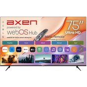 Resim Axen AX75LEDM-W02M 190 Ekran 75" UHD Webos 2.0 LED TV 