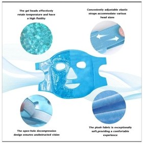 Resim Buz Jel Toplar Termojel Yüz Maskesi, Soğuk Ve Sıcak Terapi Yüz Maskesi 