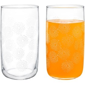 Resim Madame Coco Musette-White Flowers 4'Lü Meşrubat Bardağı Seti 365 ML 