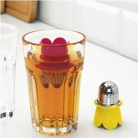 Resim Vagrat Çay Süzgeci - 2 Adet - Açık Kırmızı ve Sarı 