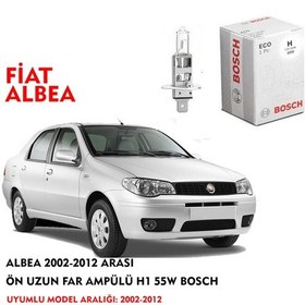 Resim ALBEA 2002-2012 ARASI ÖN UZUN FAR AMPÜLÜ H1 55W BOSCH 