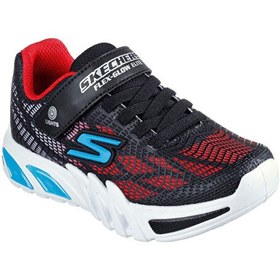 Resim Skechers Siyah - Kırmızı - Mavi Erkek Çocuk Yürüyüş Ayakkabısı 400137L BKRB FLEX-GLOW ELITE - VORL 