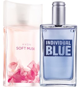 Resim Avon Individual Blue Erkek Parfüm ve Soft Musk Kadın Parfüm Paketi 