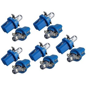 Resim 10x Led Ampul Ölçer Gösterge B8-5d T5 Lamba Tutuculu Mavi Ayarlı Otomatik Araç Lambası P20250110498 Mavi. 