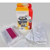 Resim G600 ve G610 Termal Fotoğraf Baskı Printeri Için 100LÜK Kağıt ve Ribbonu Kodak G100 Kağıt 