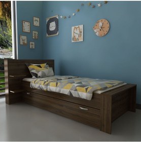 Resim Myniture Home & Living Trend Yavrulu Karyola Q4013-2 Ceviz 