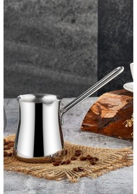 Resim Polochef Mocca Paslanmaz Çelik Cezve Ve Sütlük 850 Ml 4-6 Kişilik 