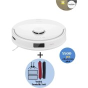 Resim Roborock 3 Farklı Çalışma Modu 6000PA Ultra Güç Kamera Lidar Haritalama Halı Tanıma+Mop Kaldırma Özellikli Robot Süpürge+ Yedek Temizlik Seti+ Onerous Lambader 