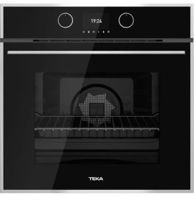 Resim Teka HLB 860 SS Ankastre Multifonksiyonel Dijital Ekranlı Turbo Fırın Siyah Cam 70 lt 41560090 
