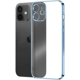 Resim Microsonic iPhone Uyumlu 12 Kilif Square Matte Plating Mavi 536825651 