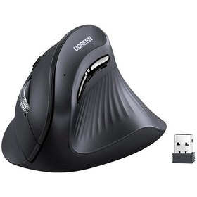 Resim Ugreen 4000 Dpı 6 Tuşlu Ergonomik Kablosuz Dikey Mouse, Siyah, 25444 - 