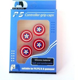 Resim Konsol İstasyonu Ps5/Ps4 Analog Koruyucu Avengers Captain America 4lü Paket - GP5-34 