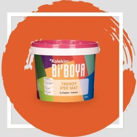 Resim Bi'Boya İpek Mat Trendy Enerjik Turuncu 7.5 Lt 