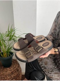 Resim Behtah Kundura Erkek Anatomik Taban Yumuşak Puff Tabanlı Sport Terlik Topuk Dikenine Uyumlu İş Günlük Terlik 
