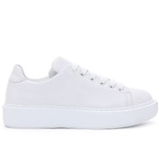 Resim Kadın Beyaz Deri Kalın Tabanlı Sneaker Derimod