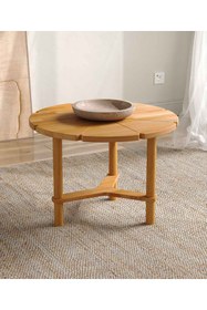 Resim woodizy Doğal Masif Ahşap Mimoza Fiskos ve Orta Sehpa 