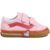 Resim Vans Old Skool V Heart Bebek Günlük Ayakkabı VN000D4SBIY1 Pembe 