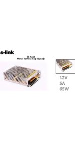 Resim S-link SL-KA65 12V 5A 65W Metal Kamera Güç Kaynağı 
